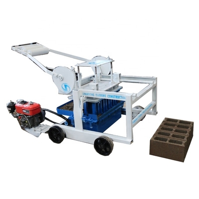 Máquina de fabricación de ladrillo que entrelaza sólida manual cemento concreto 5 bloque Tanzania de 6 pulgadas
